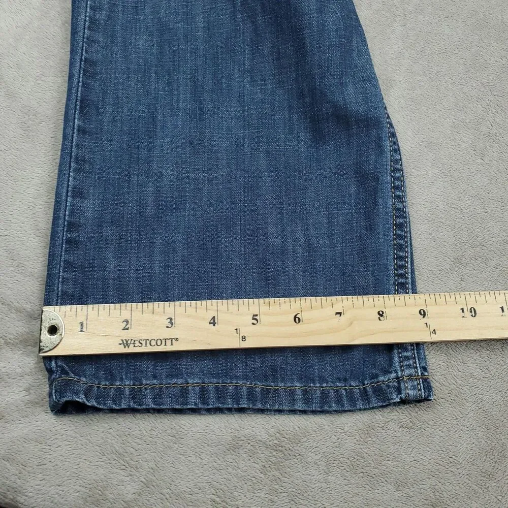 Levis 527 Jeans Mens 32x32 Blue Medium Wash Slim Bootcut Low Rise Zip Fly